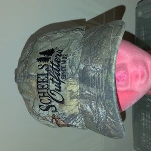 Scheels Outfitters Embroidered Camo Strapback Hat Cap